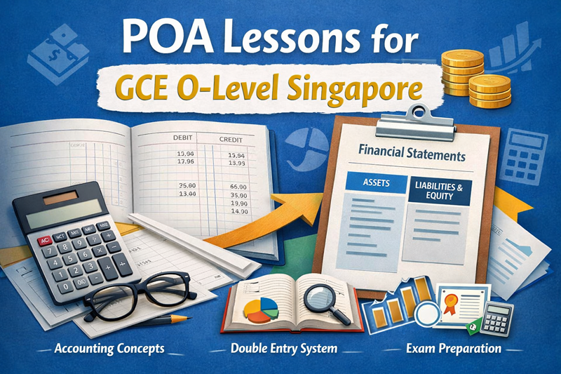 Free principles of accounts (POA) lessons for GCE O Level Singapore
